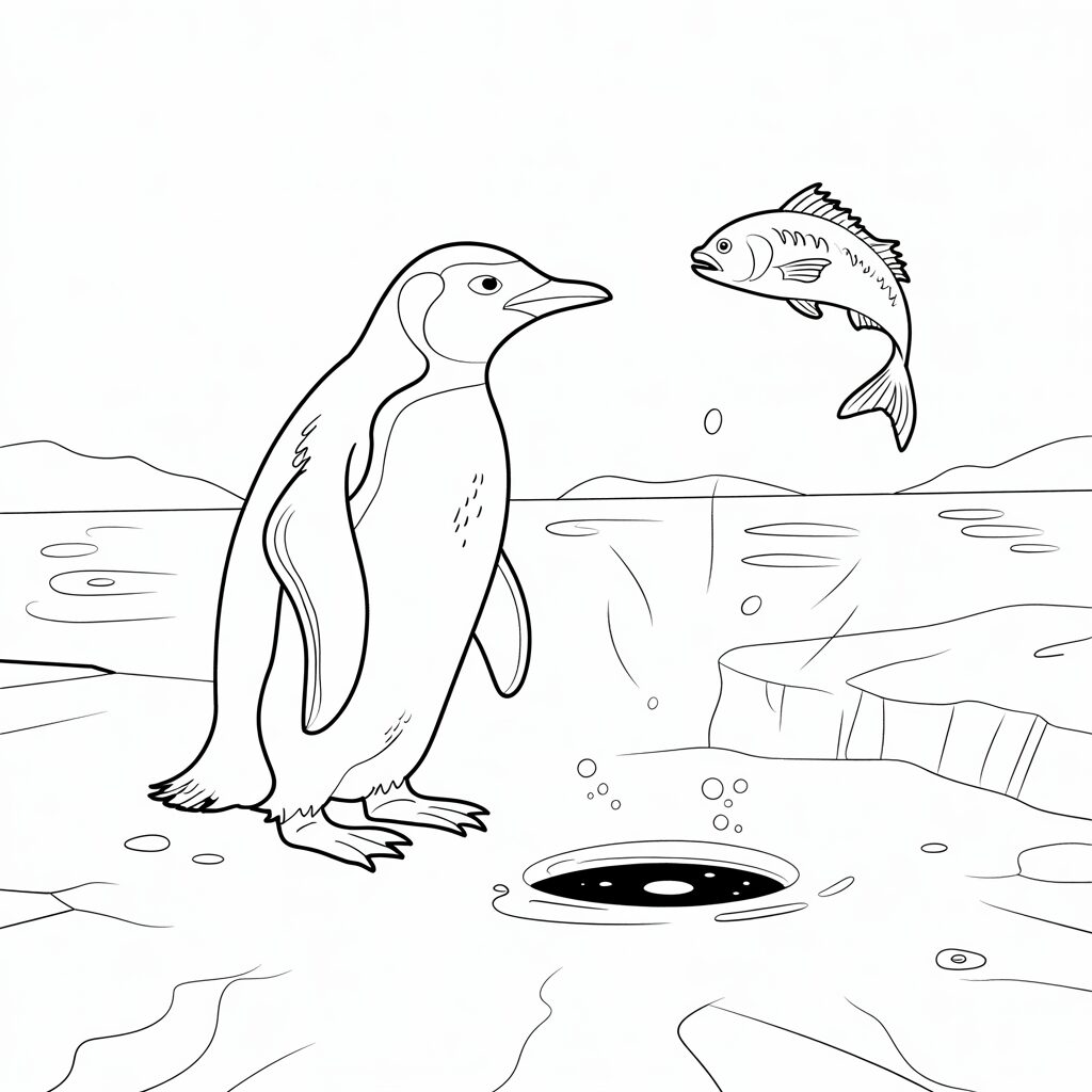 pinguin malvorlagen