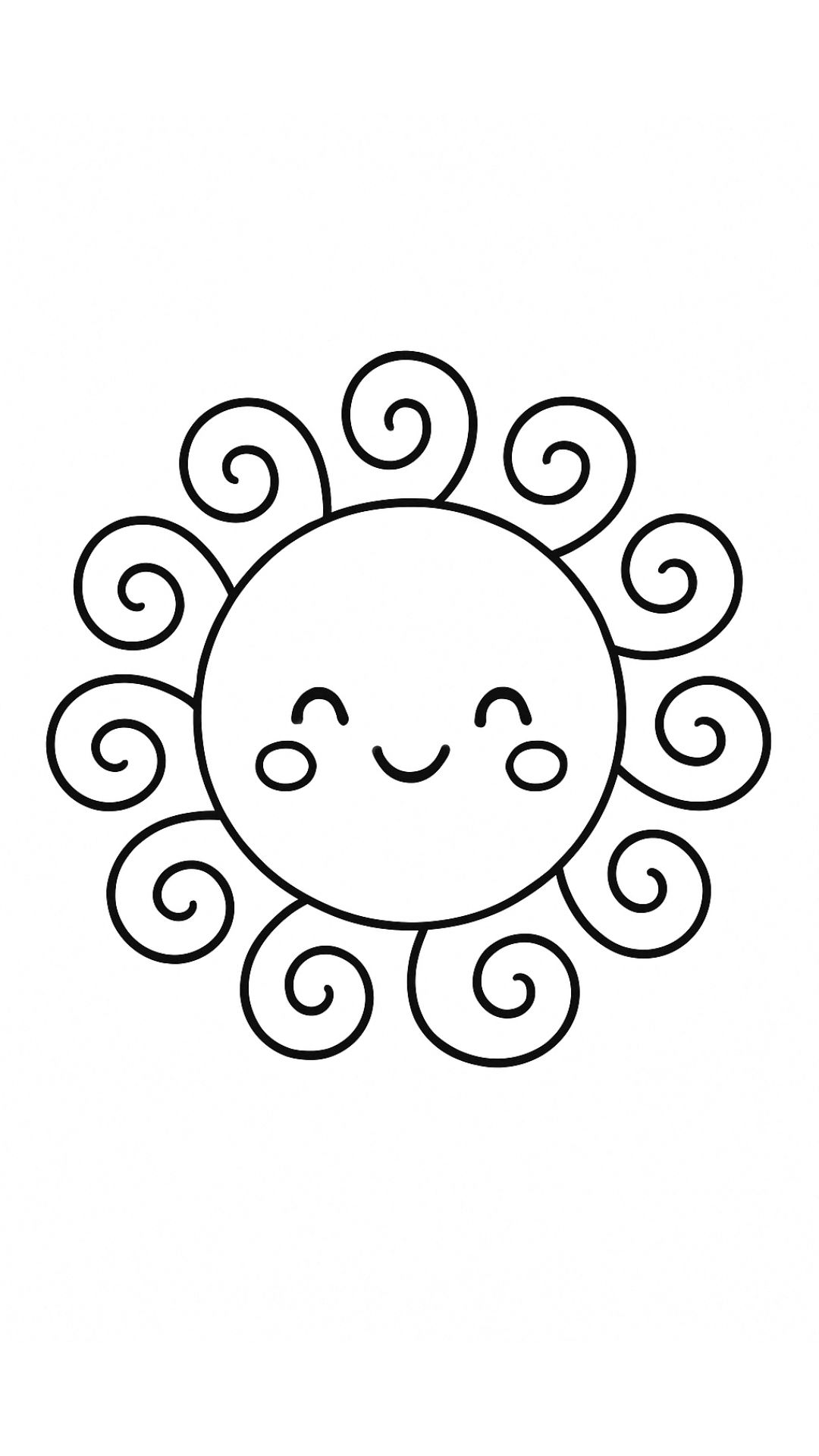 malvorlage sonne zum ausdrucken