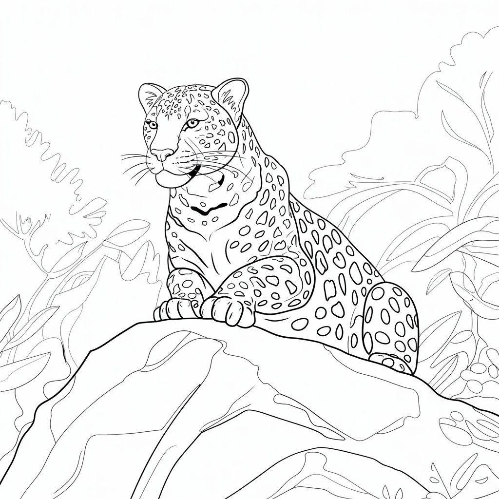 ausmalbilder coloring panther