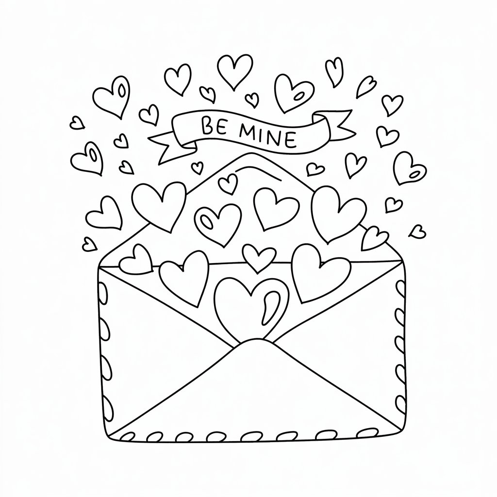 valentinstags ausmalbilder