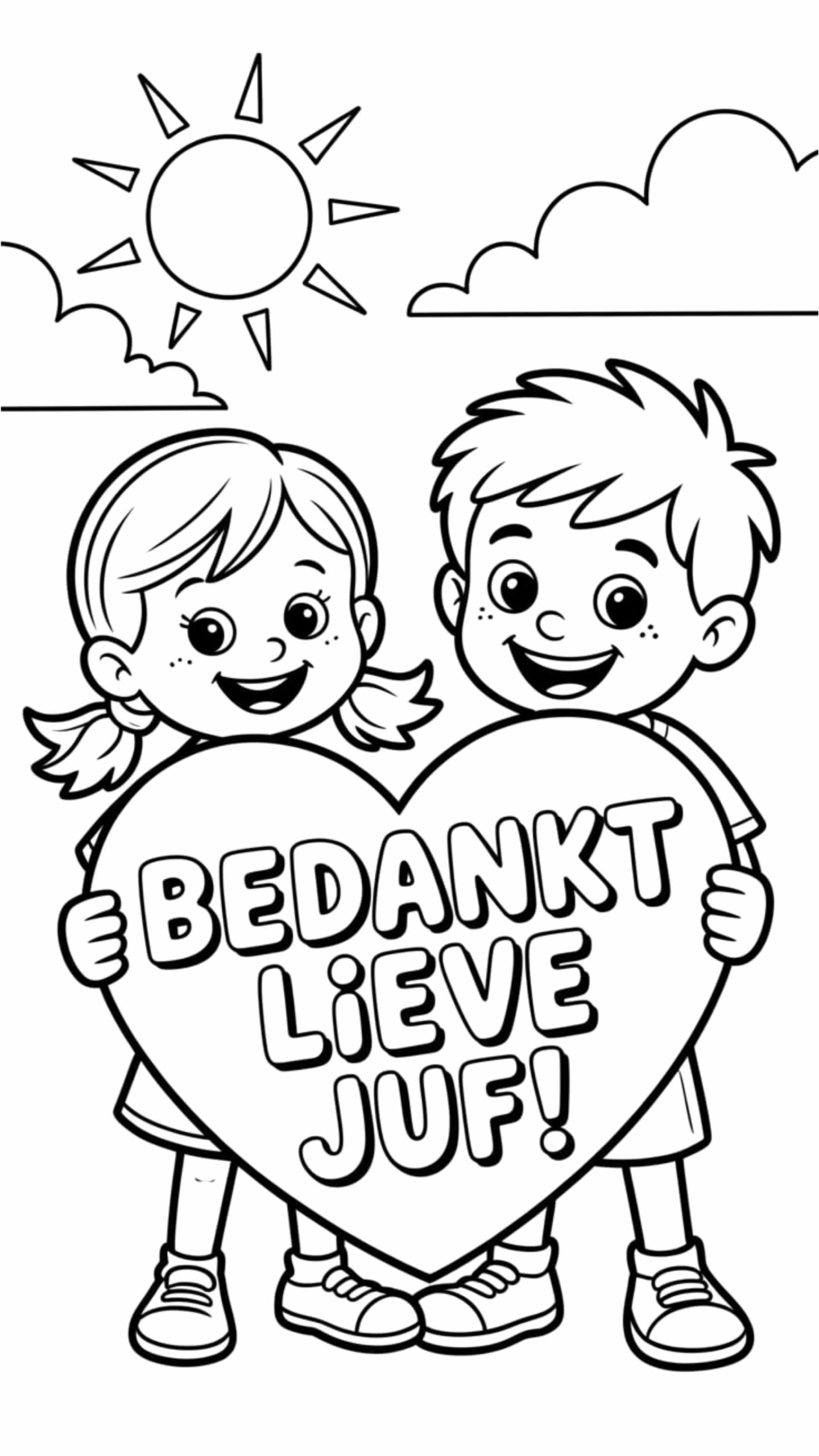 danke buch ausmalbild