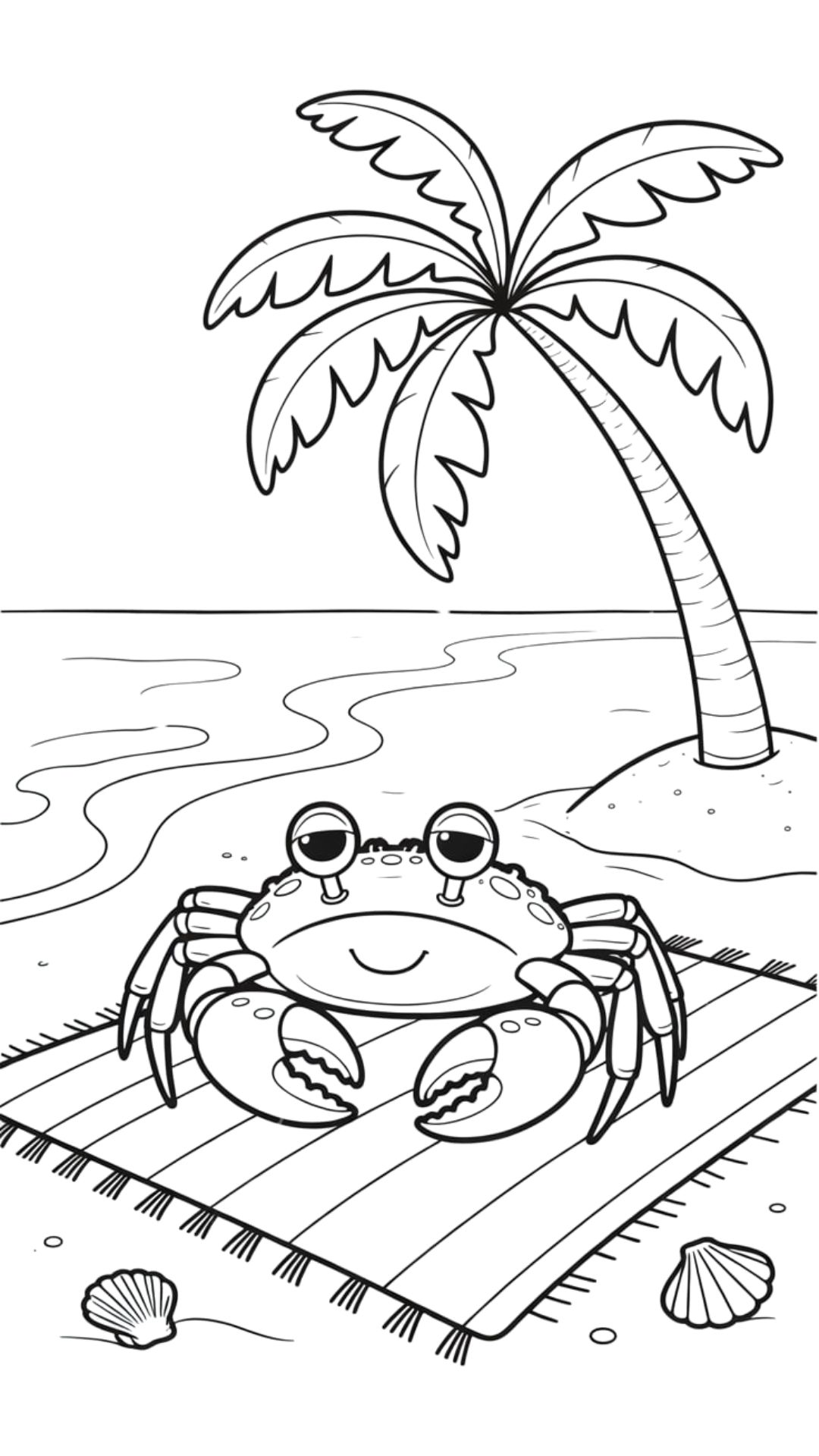 krabben ausmalbilder