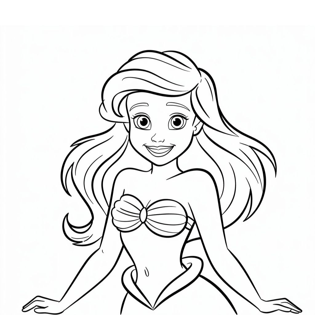 ausmalbilder ariel