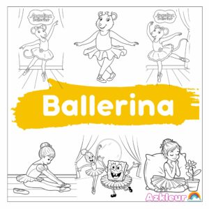 Ausmalbild Ballerina