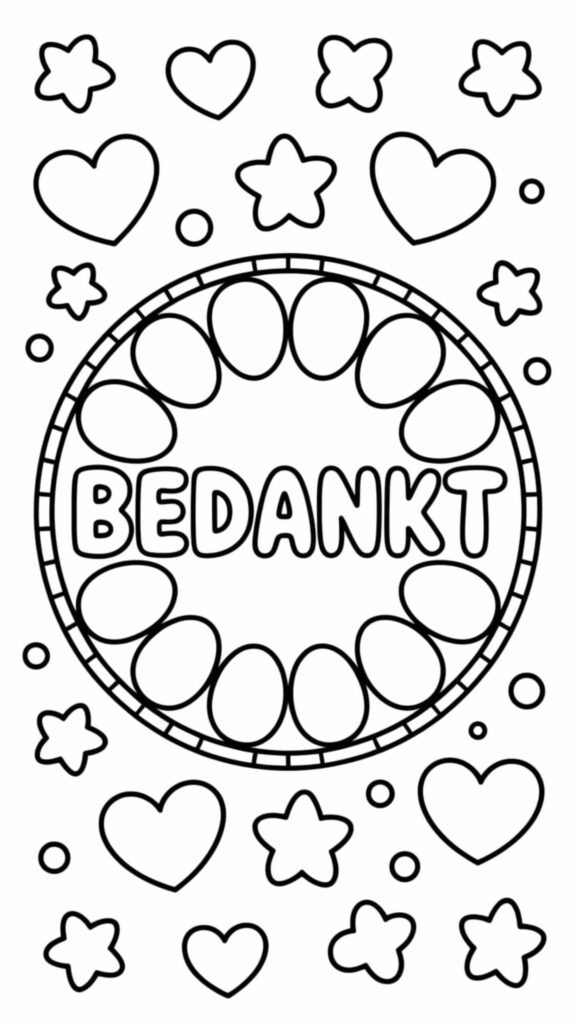 danke herz ausmalbild
