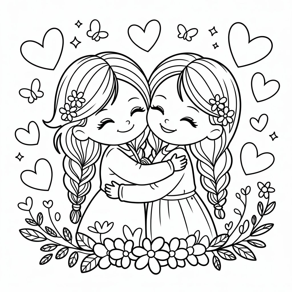 ausmalbilder bff zum ausdrucken