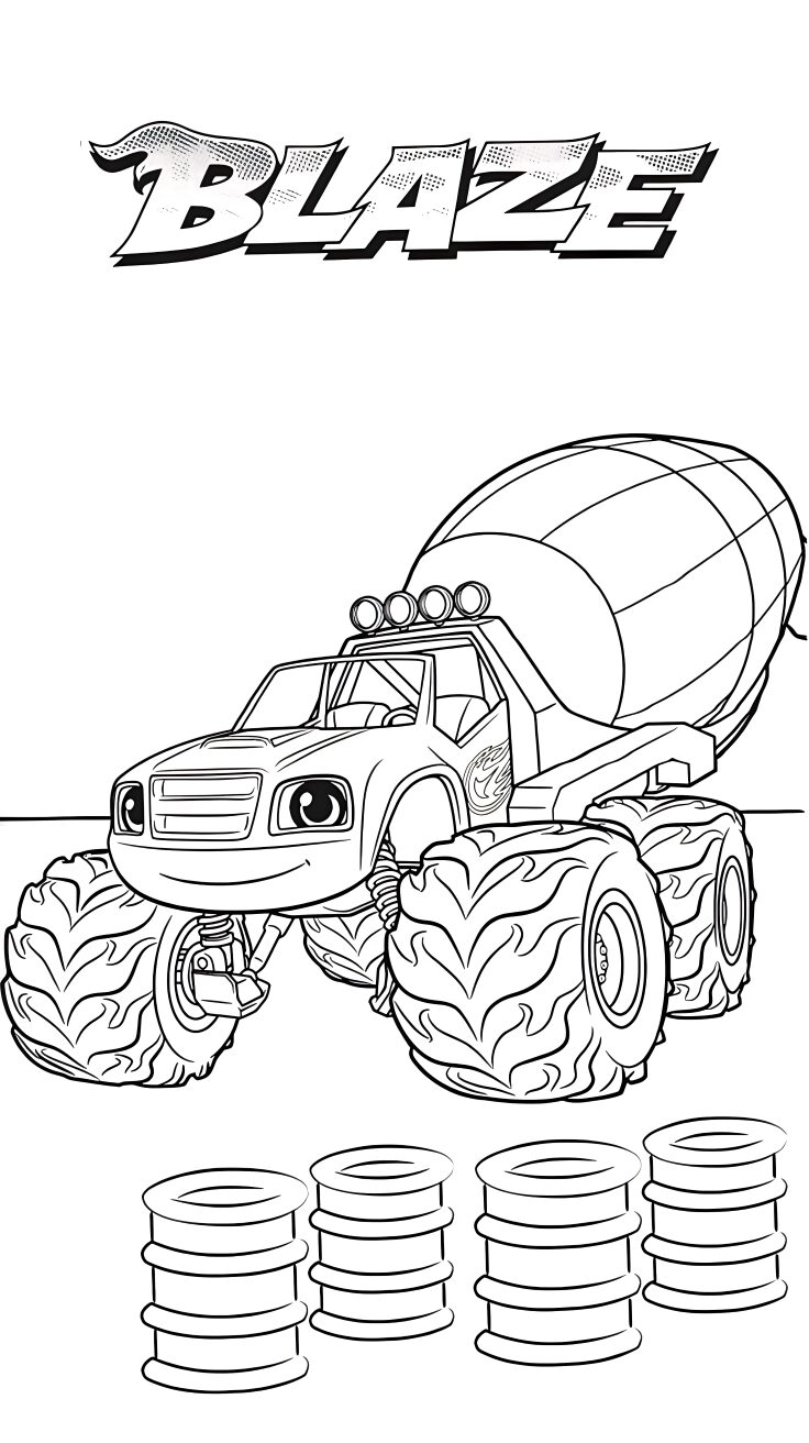 blaze and the monster machines ausmalbilder