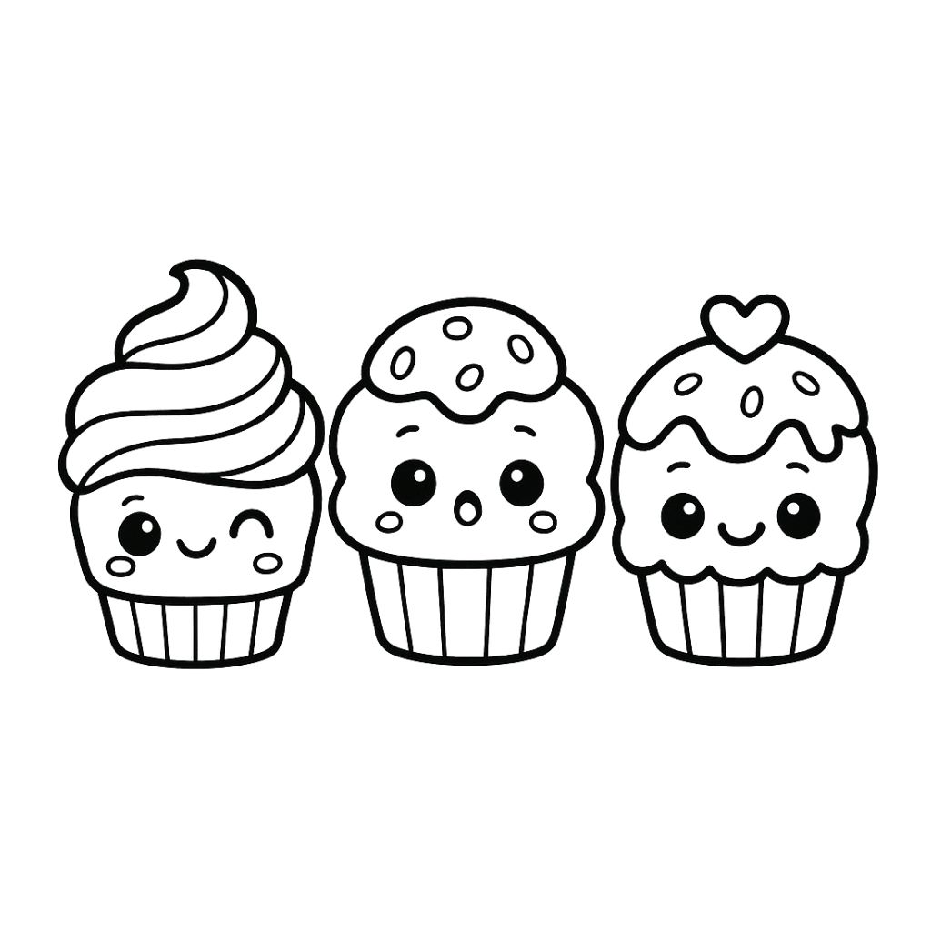 cupcake ausmalbilder