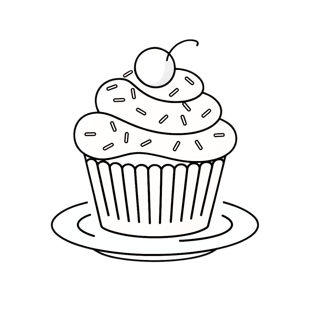 ausmalbilder cupcake