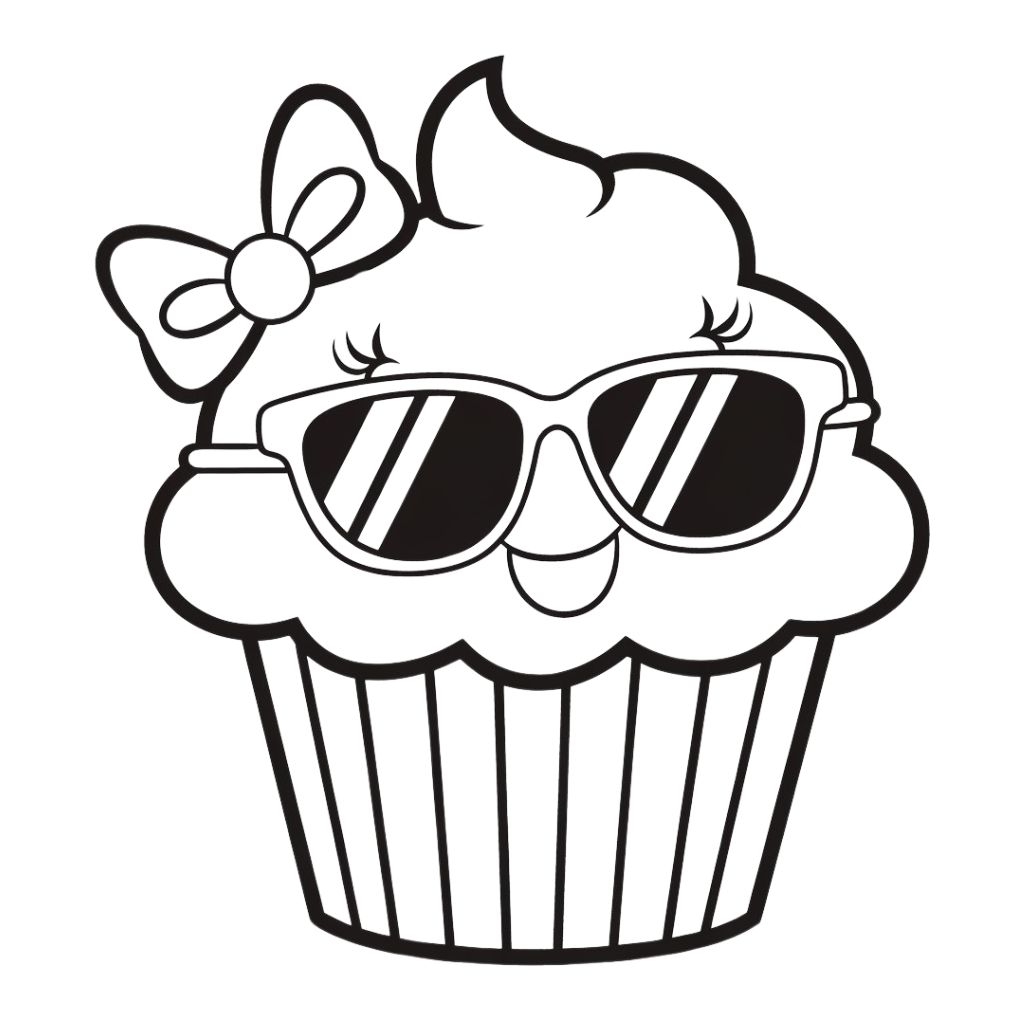 kostenlose ausmalbilder cupcake
