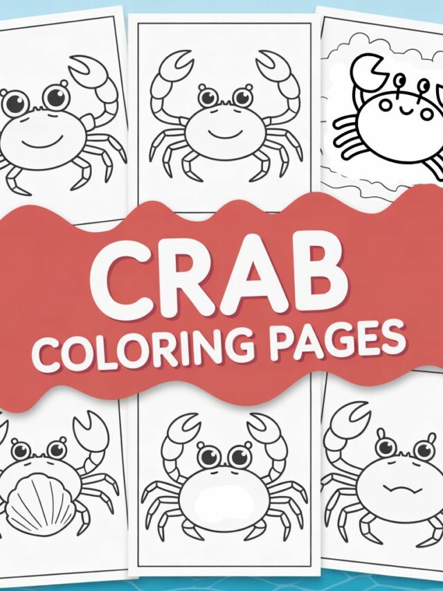 Kleurplaat Krab