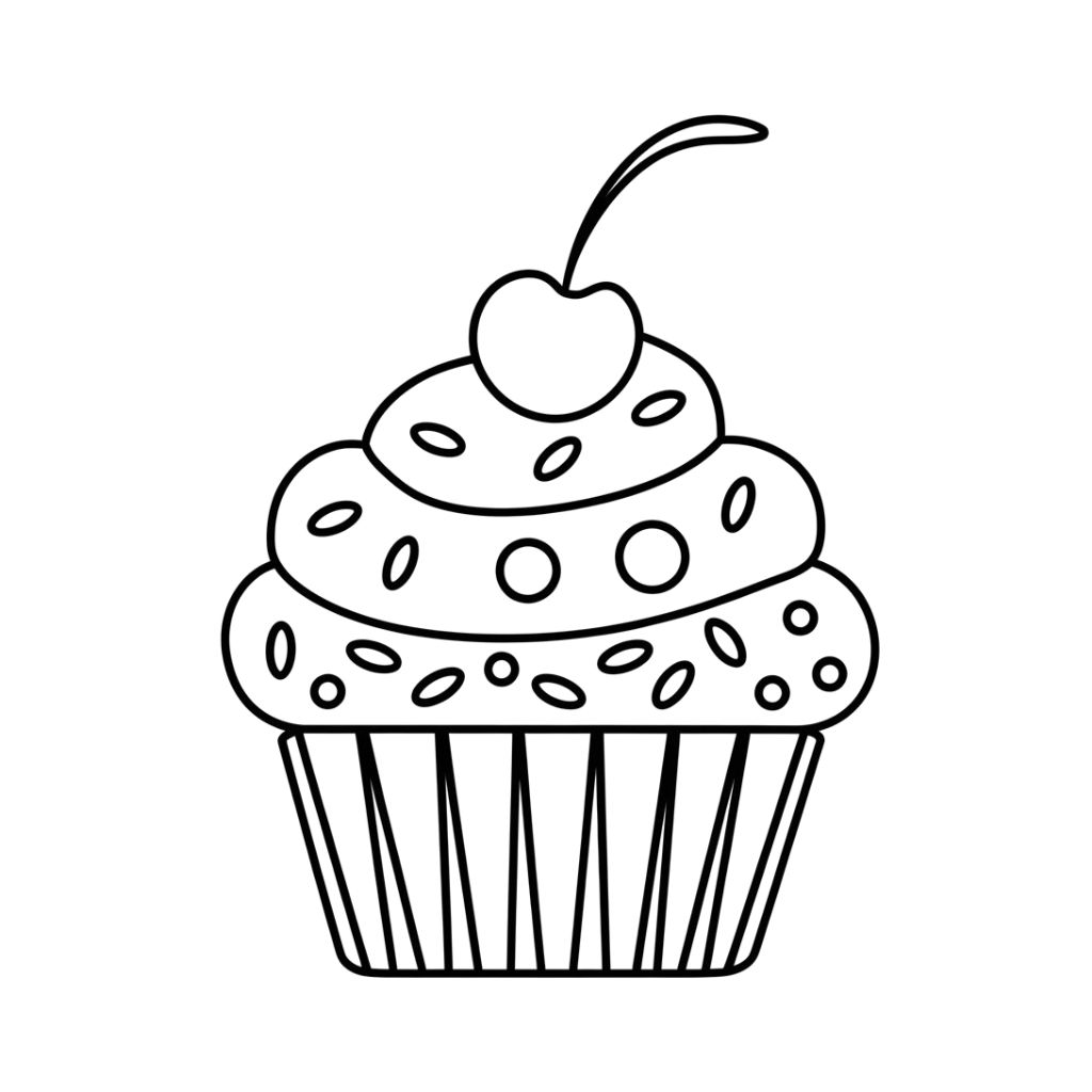cupcakes ausmalbilder kostenlos