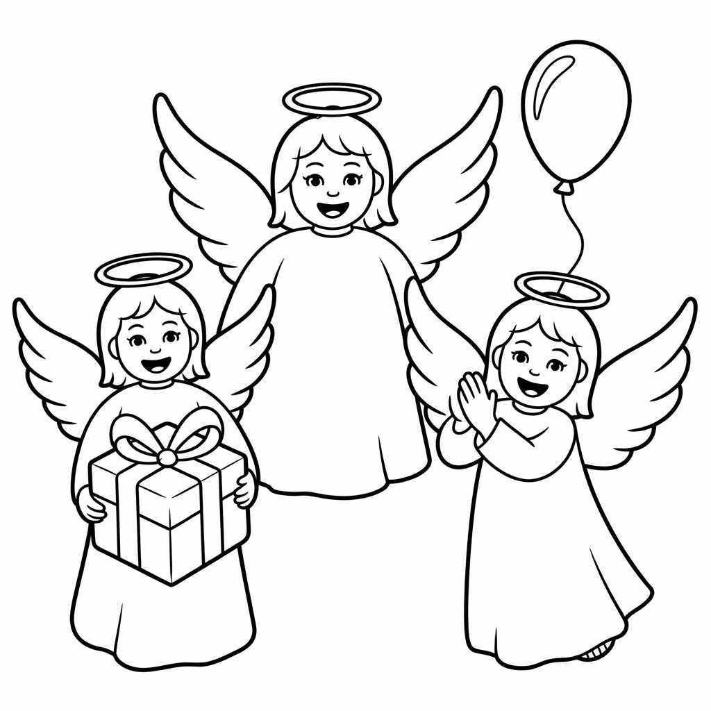 engel ausmalbilder weihnachten