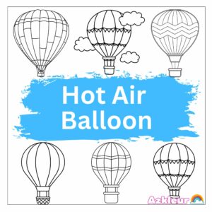 Heißluftballon Ausmalbild