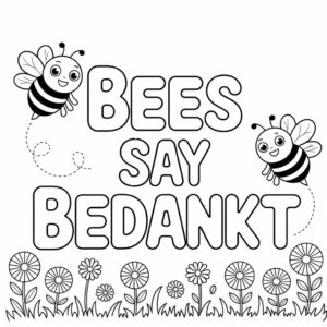 Danke als Bild zum Ausmalen