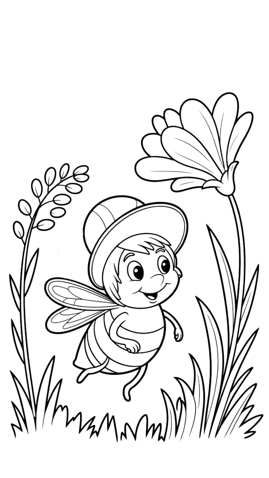 biene ausmalbilder kostenlos