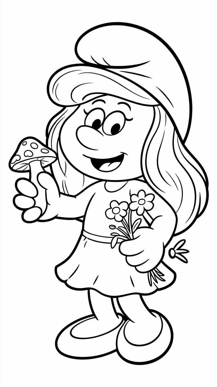 ausmalbilder die schlümpfe