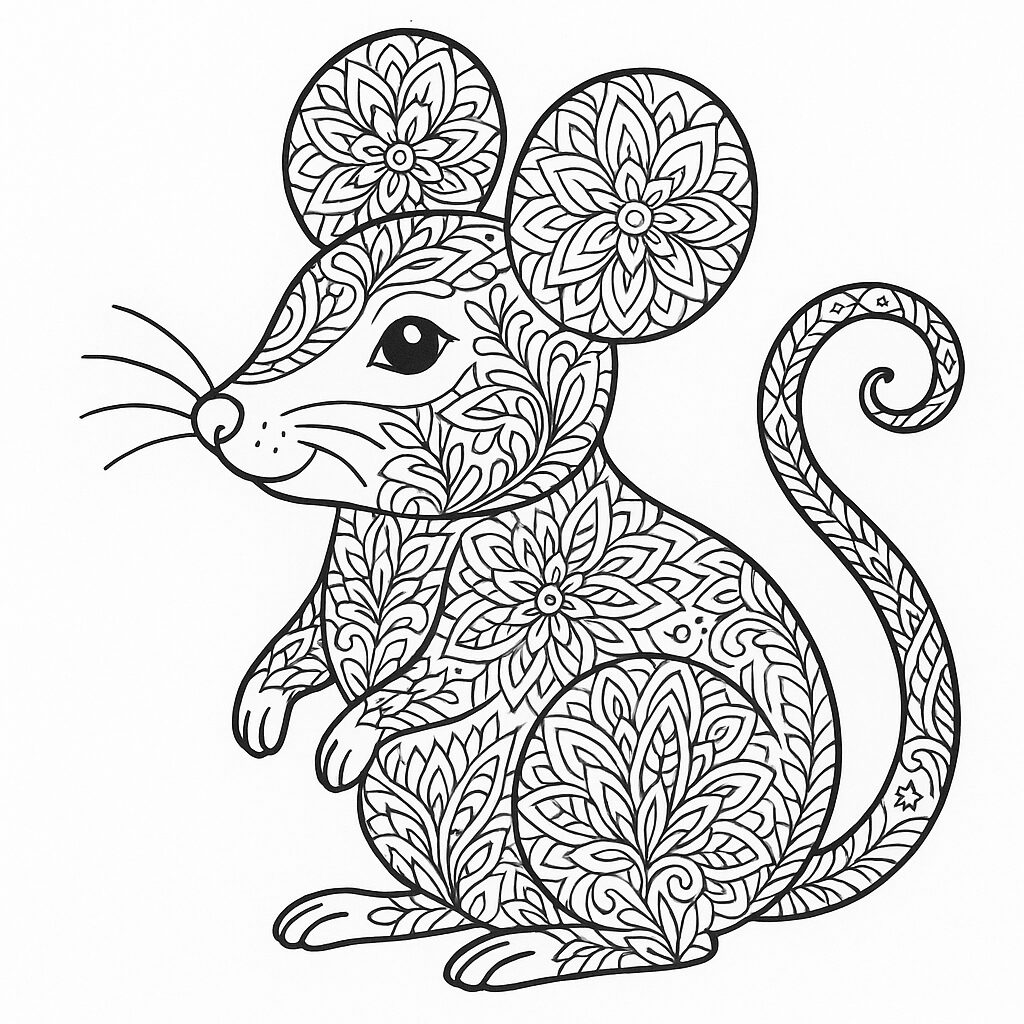 ausmalbild mini maus