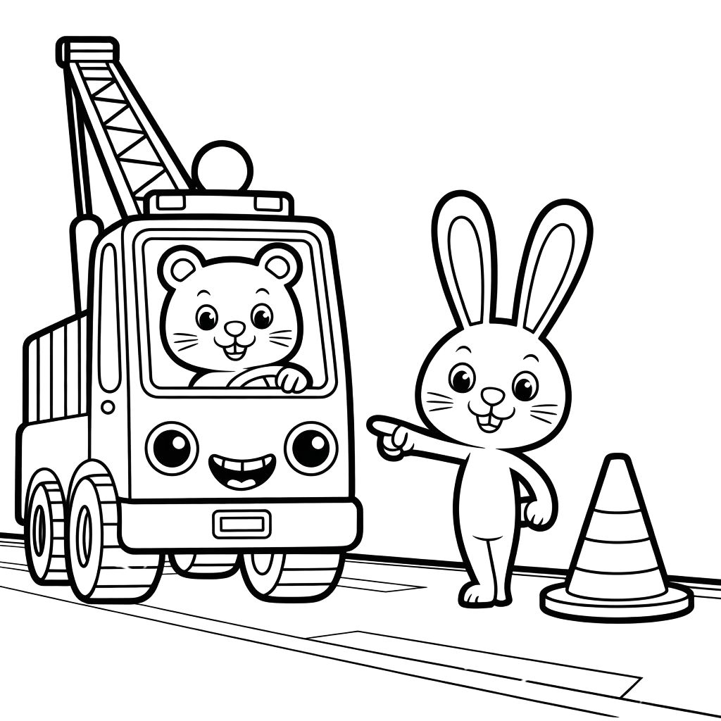 ausmalbild kran kostenlos