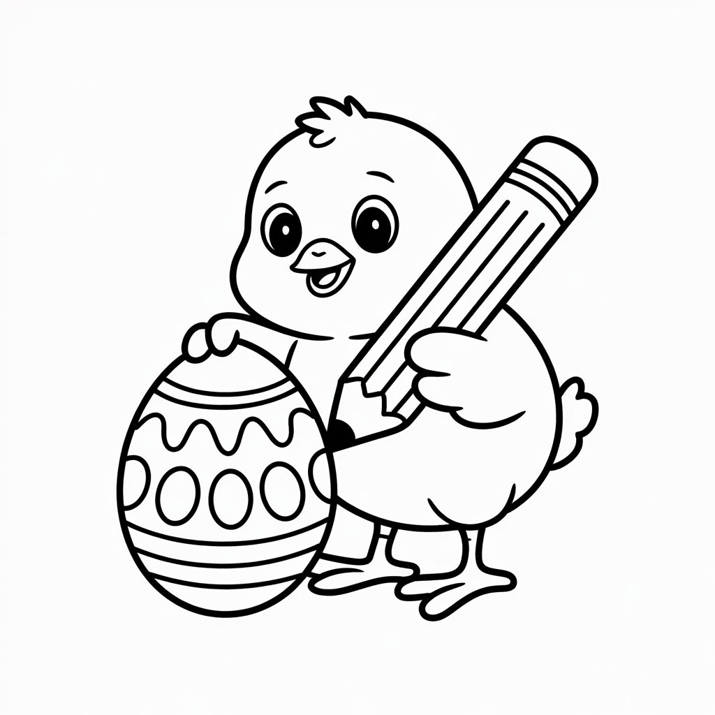 küken im ei malvorlage