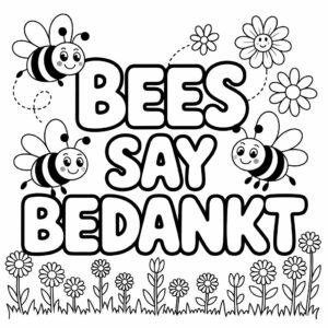 ausmalbild danke sagen