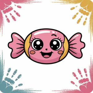 Ausmalbild Süßigkeiten