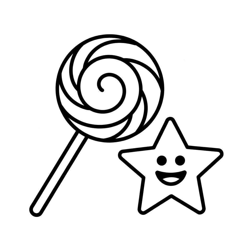 süßigkeiten ausmalbilder ausdrucken