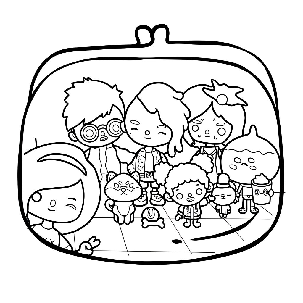 toca boca ausmalbilder haus