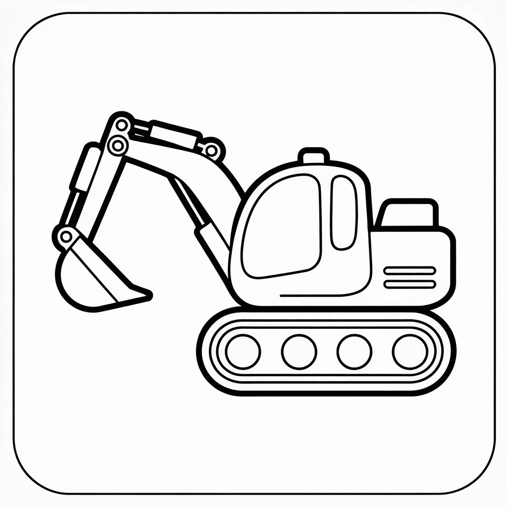 ausmalbilder kostenlos bagger