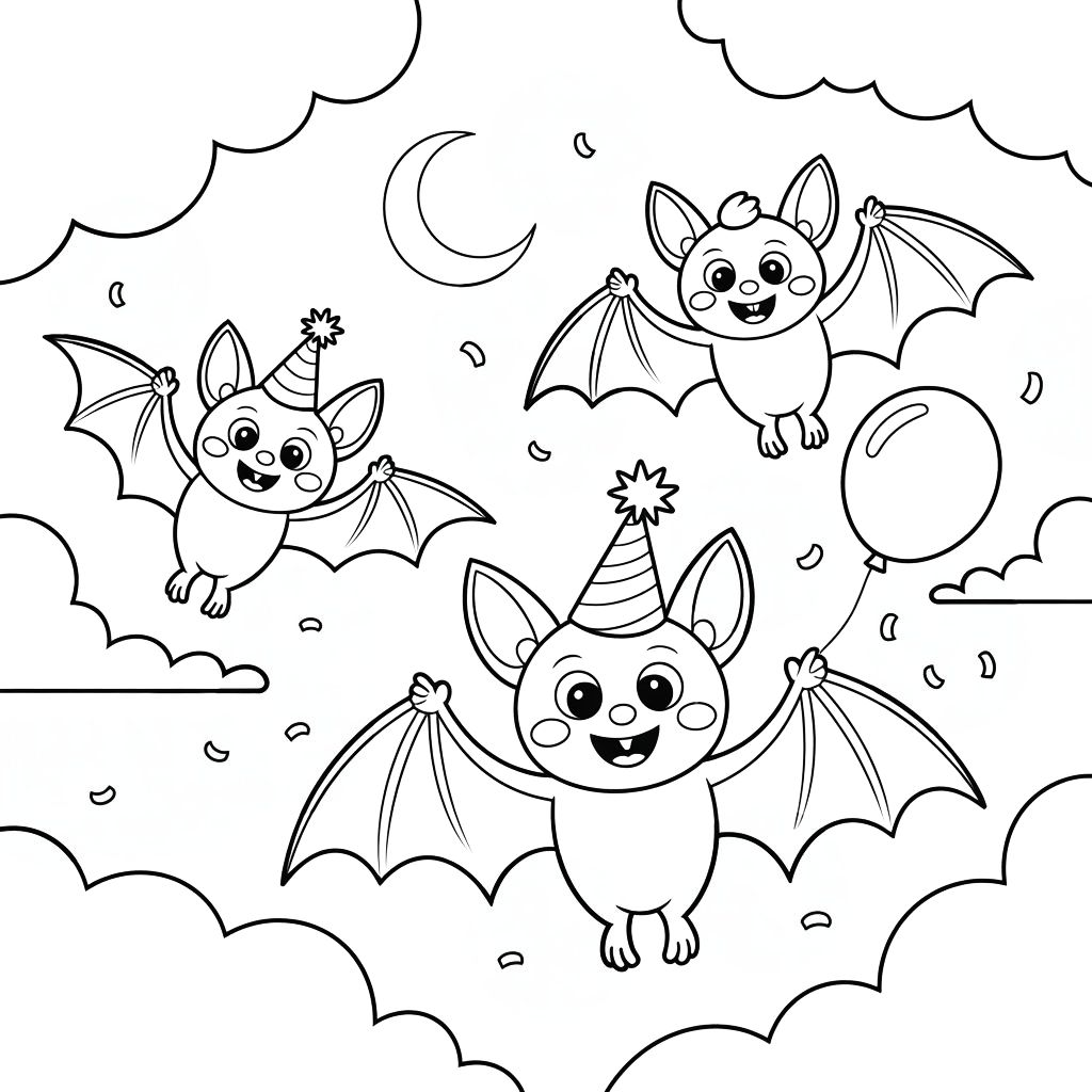 fledermäuse ausmalbilder