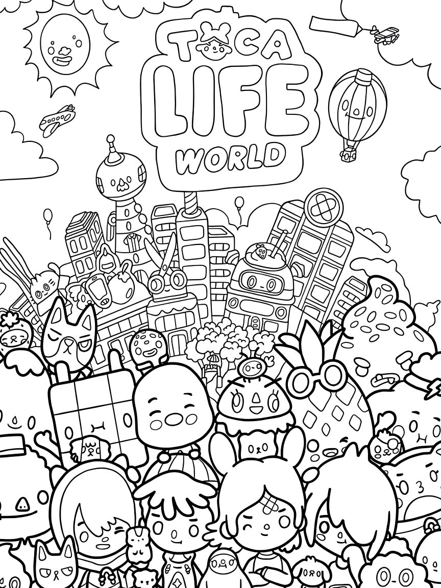 toca boca ausmalbilder kleider