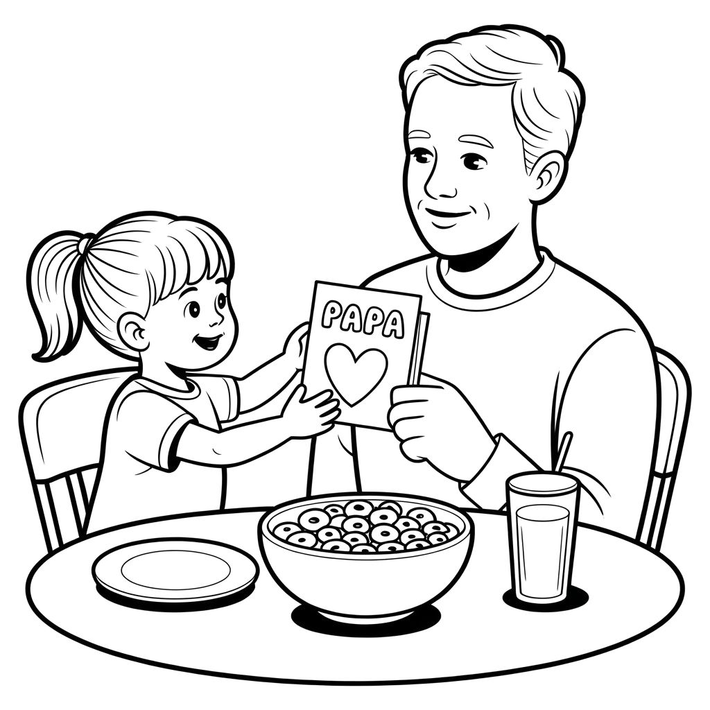 papa ausmalbilder vatertag