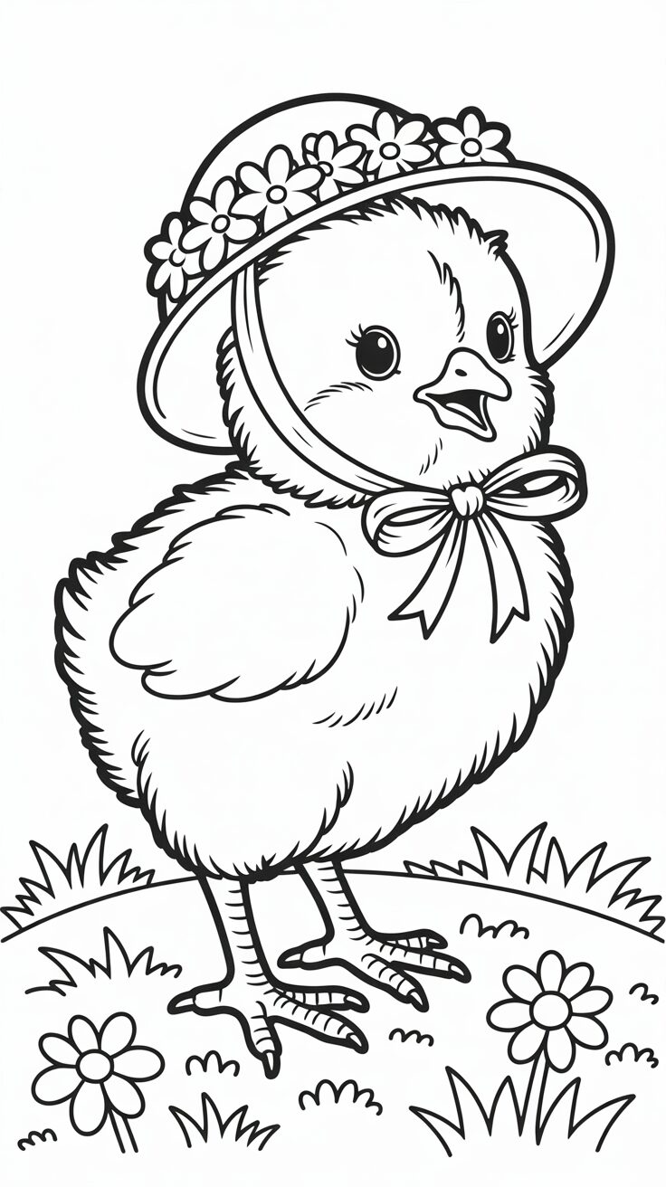 ausmalbilder küken kostenlos