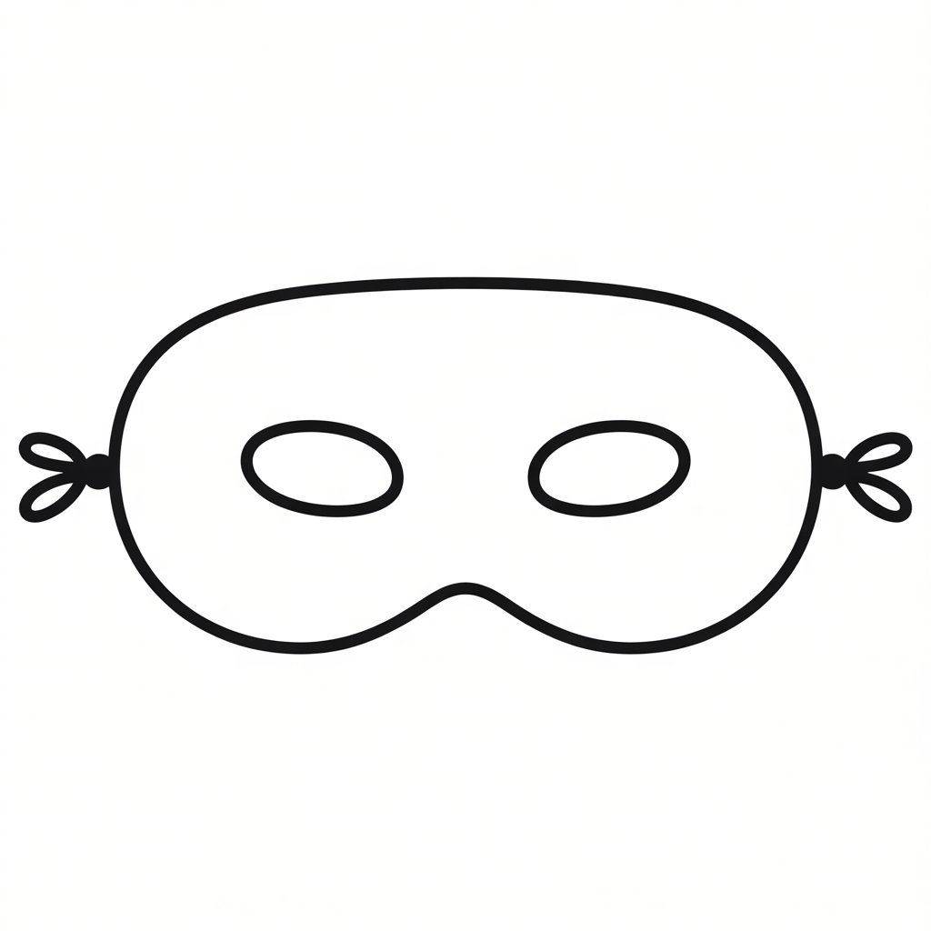ausmalbild maske katze