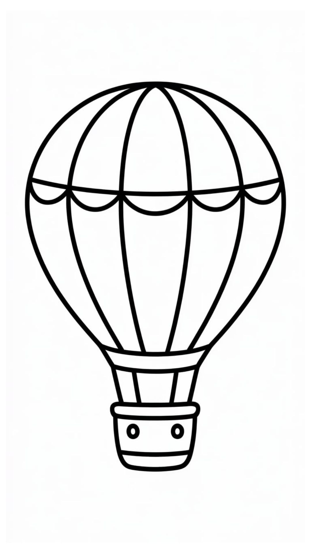 ausmalbilder heissluftballon