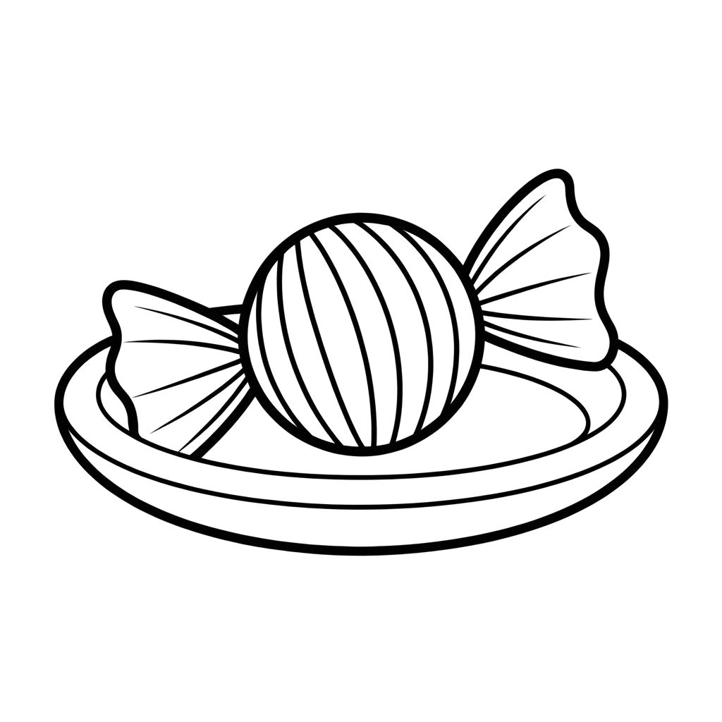 kawaii süßigkeiten ausmalbilder