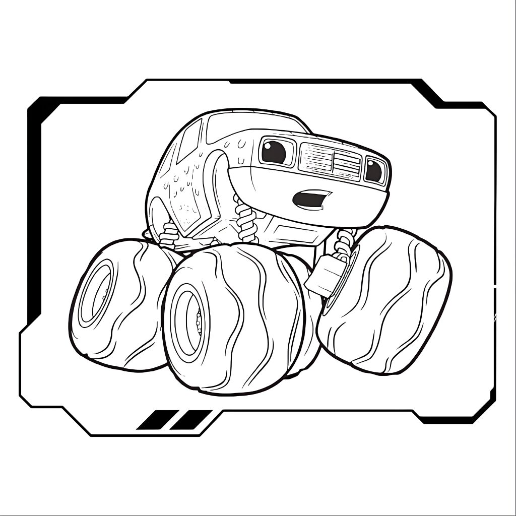 blaze monster truck ausmalbilder
