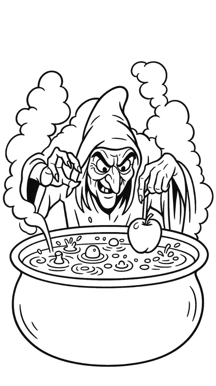 die kleine hexe ausmalbild