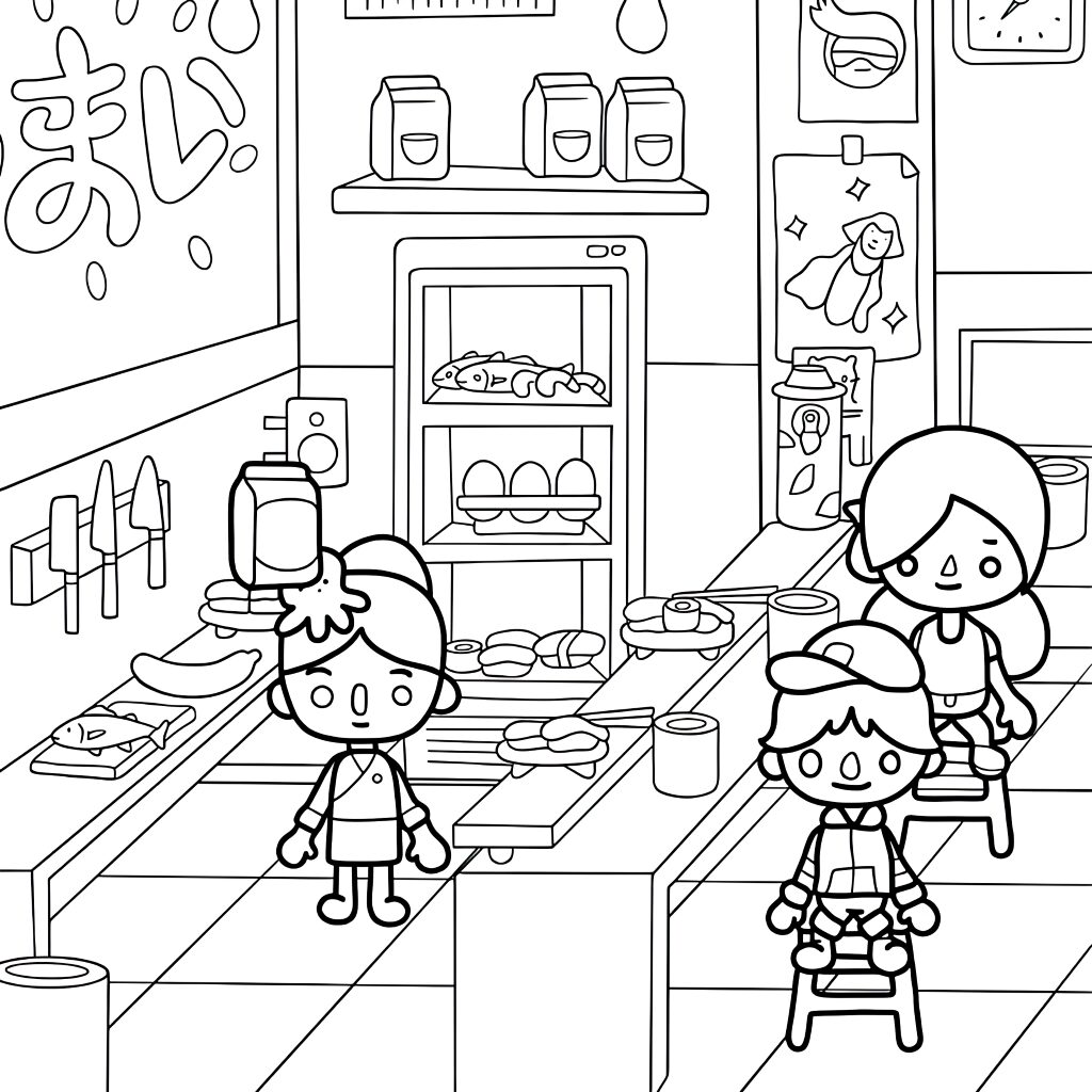 figur toca boca ausmalbilder