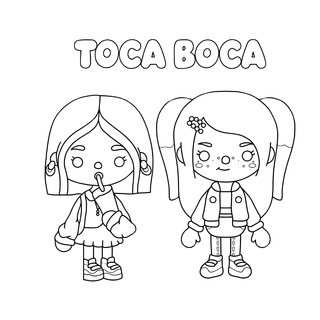 coloring pages kleidung toca boca ausmalbilder