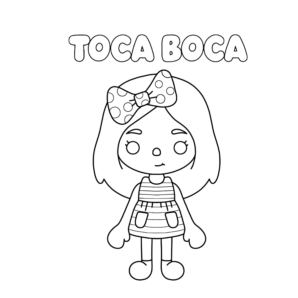 toca boca ausmalbilder kleidung