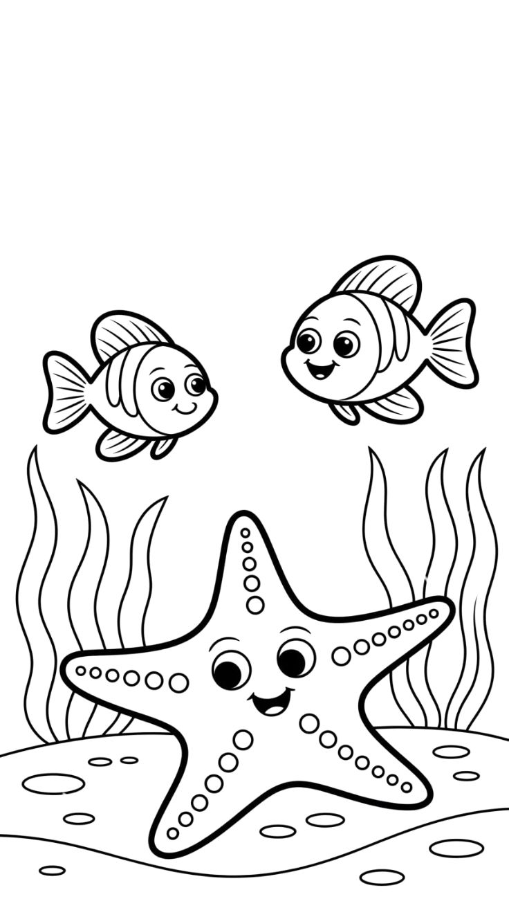 seestern ausmalbilder