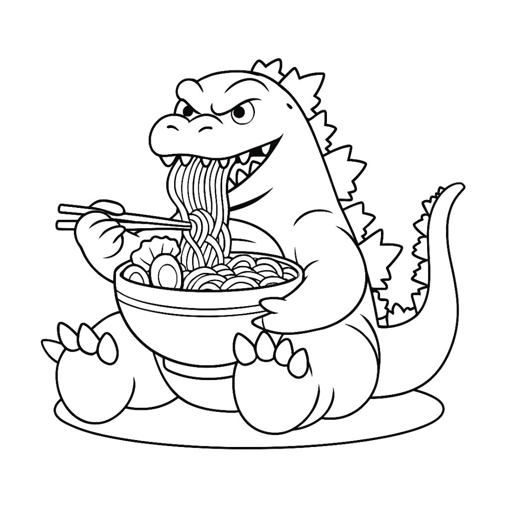 Godzilla zum Verlieben – free Printable für kleine Fans