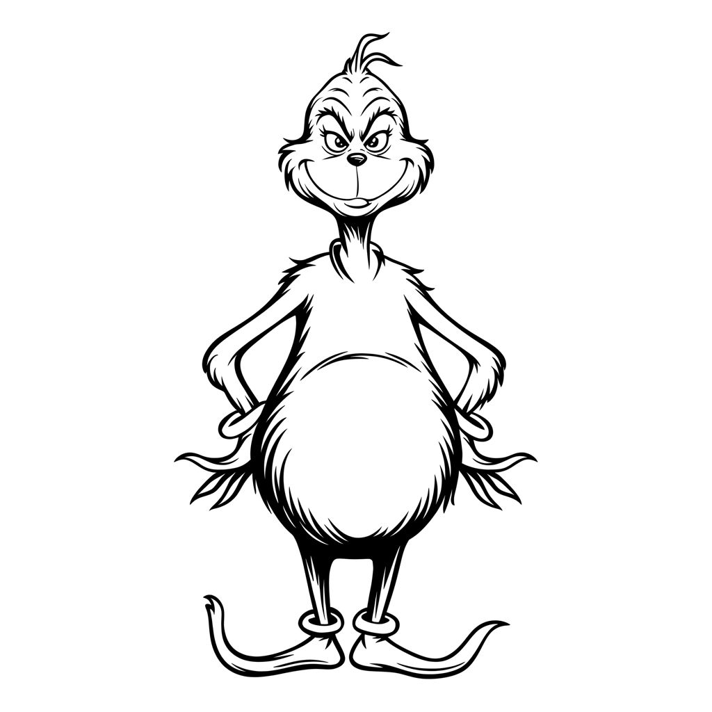 grinch ausmalbild