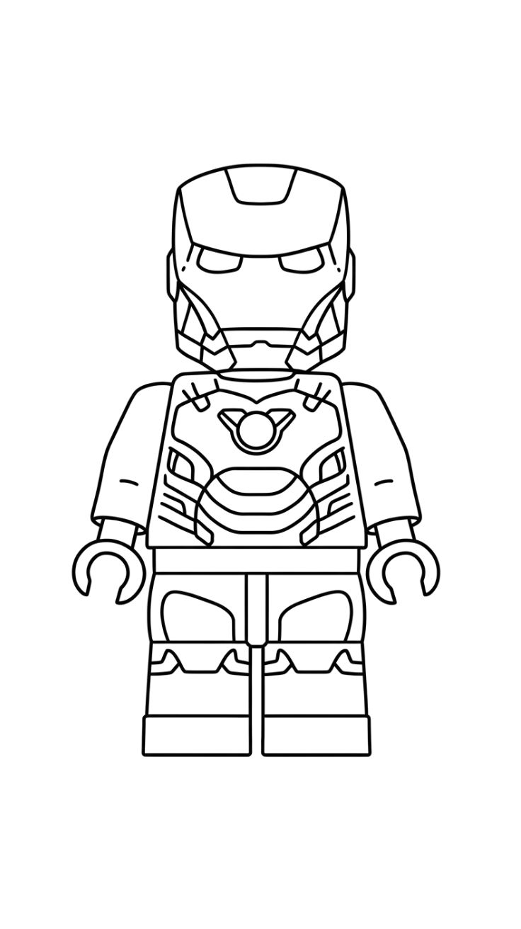 iron man lego ausmalbilder