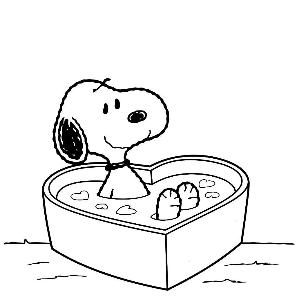 ausmalbilder snoopy kostenlos