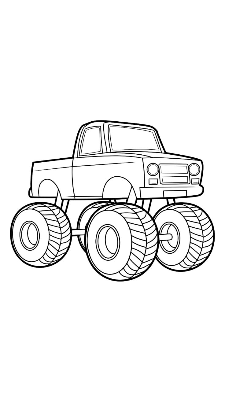 monstertruck ausmalbilder gratis