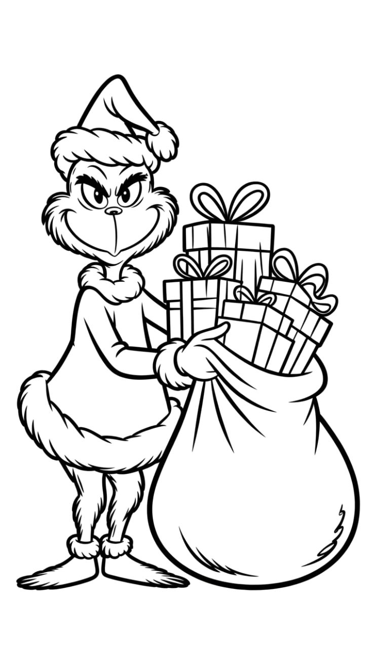 grinch malvorlage