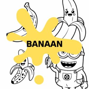 Ausmalbild Banane