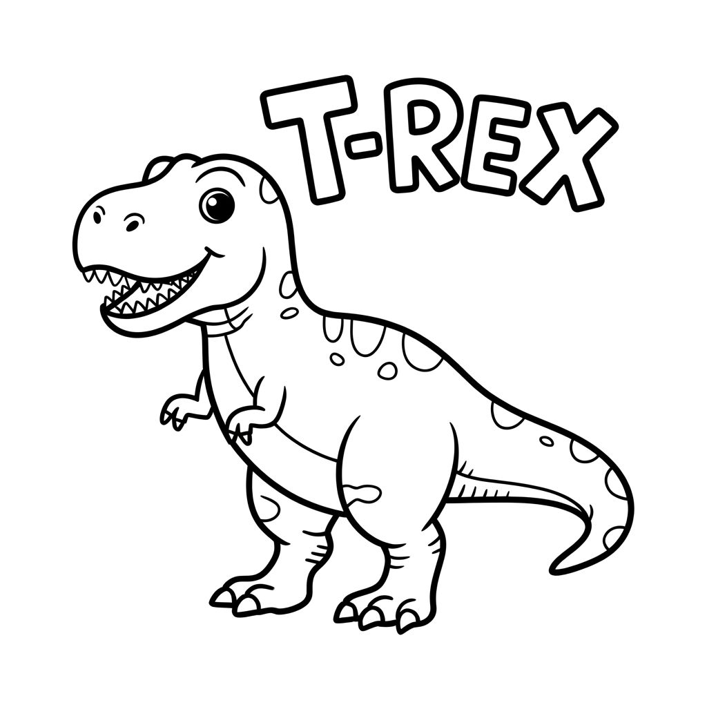 ausmalbilder t rex